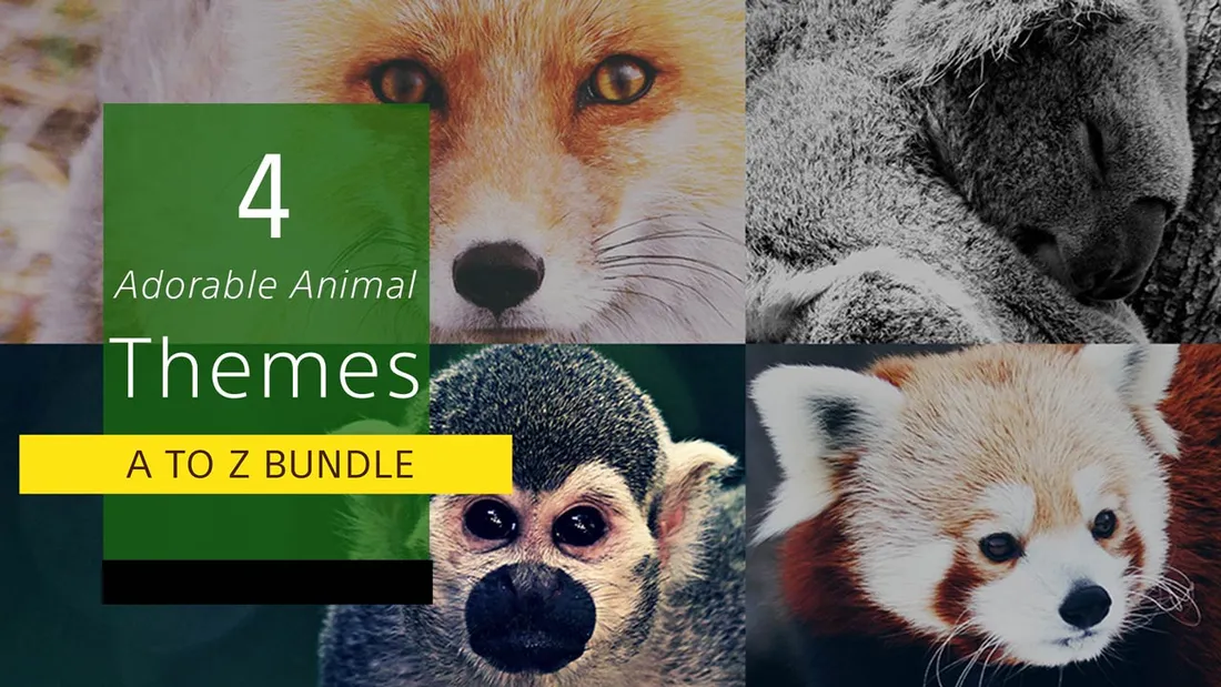 A To Z Bundle - Adorable Animals (4 themes)