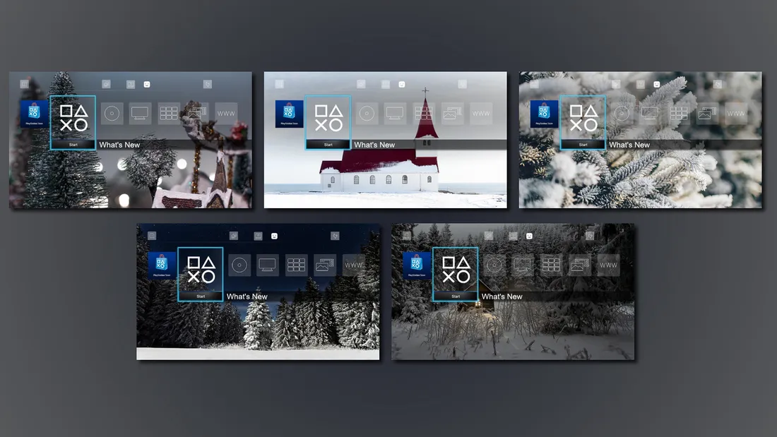10 Images - White Christmas Dynamic Theme