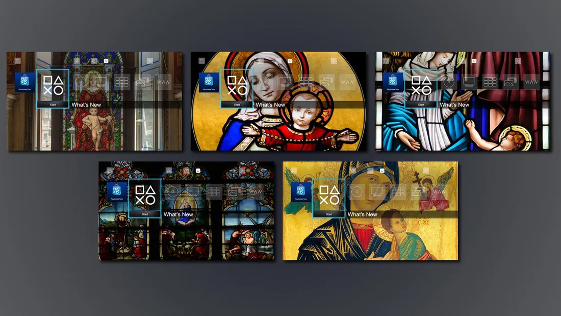 10 Images - Stained Glass Dynamic Theme