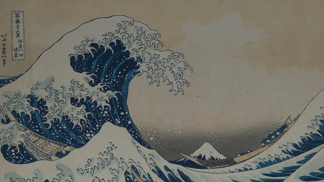 Afloat in the Great Wave off Kanagawa with Upgraded Icons Theme