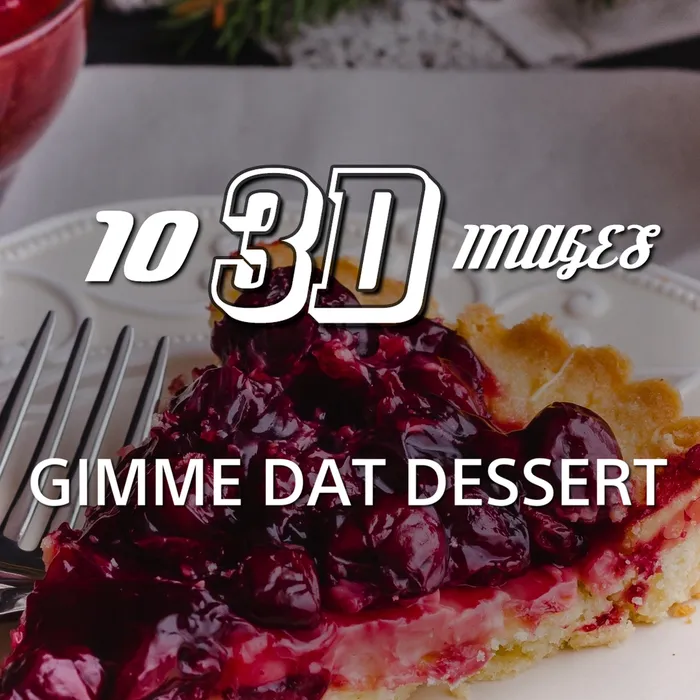 10 3D Images - Gimme Dat Dessert Dynamic Theme