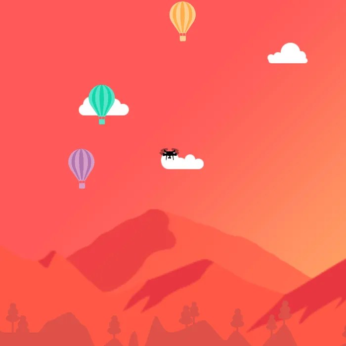 Side-scroller - Balloon Drone