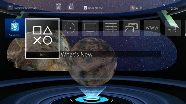 Humming Starship Orbits Dead Planet Dynamic Theme