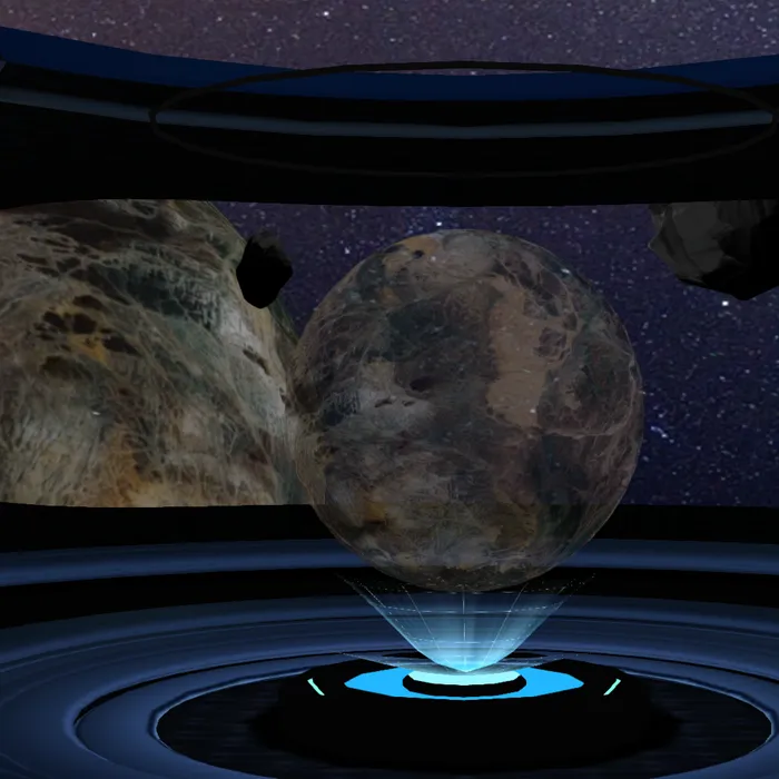 Humming Starship Orbits Dead Planet Dynamic Theme