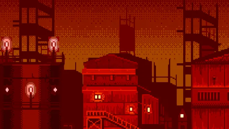 16bit City Wasteland - Red