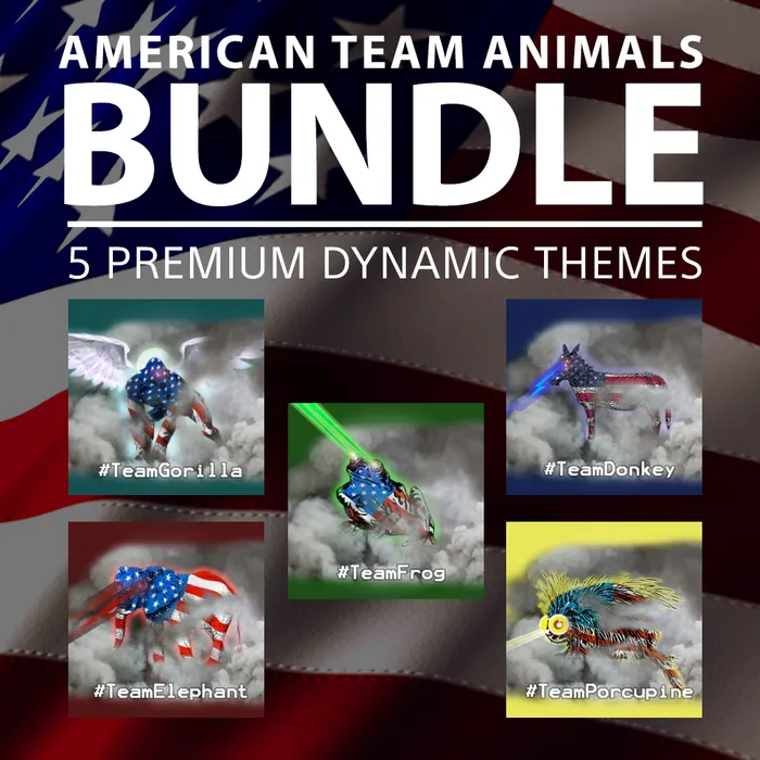 American Team Animals Dynamic Theme Bundle