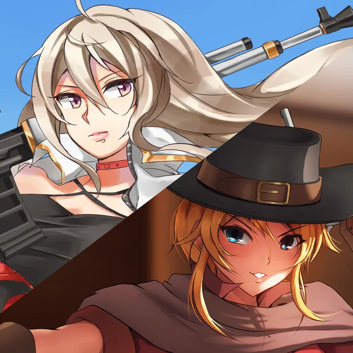 2X Anime Gunslingers Ariel and Allura - Dynamic Theme