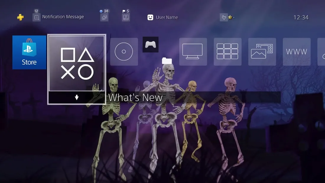 Skeleton Dance 4K Chill House - Dynamic Theme
