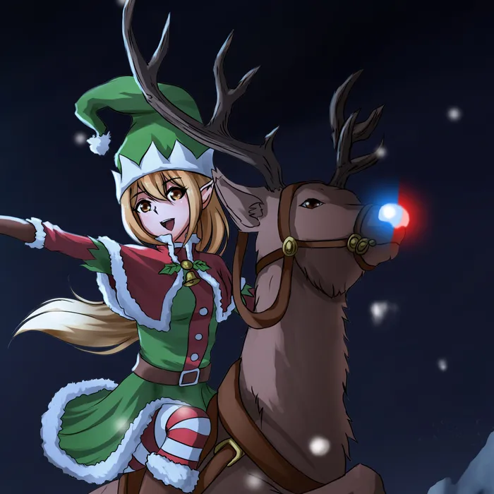 Astro Reindeer Patrol - Dynamic Theme