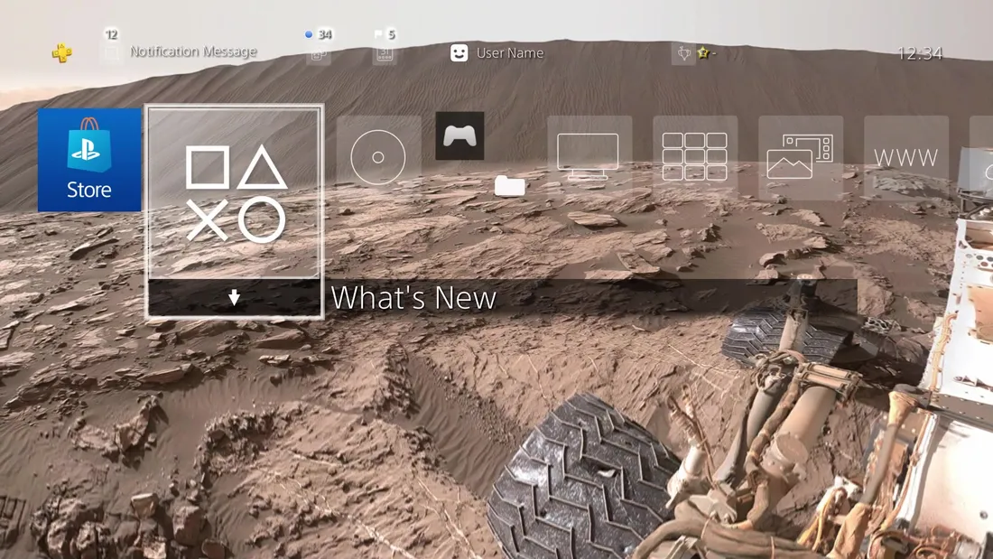 Arid Mars and Curiosity Rover - Dynamic Theme
