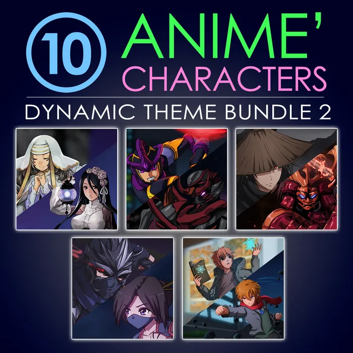 10 Anime Characters Dynamic Theme Bundle 2