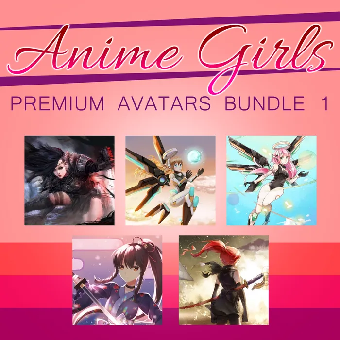 Anime Girls Premium Avatars Bundle 1